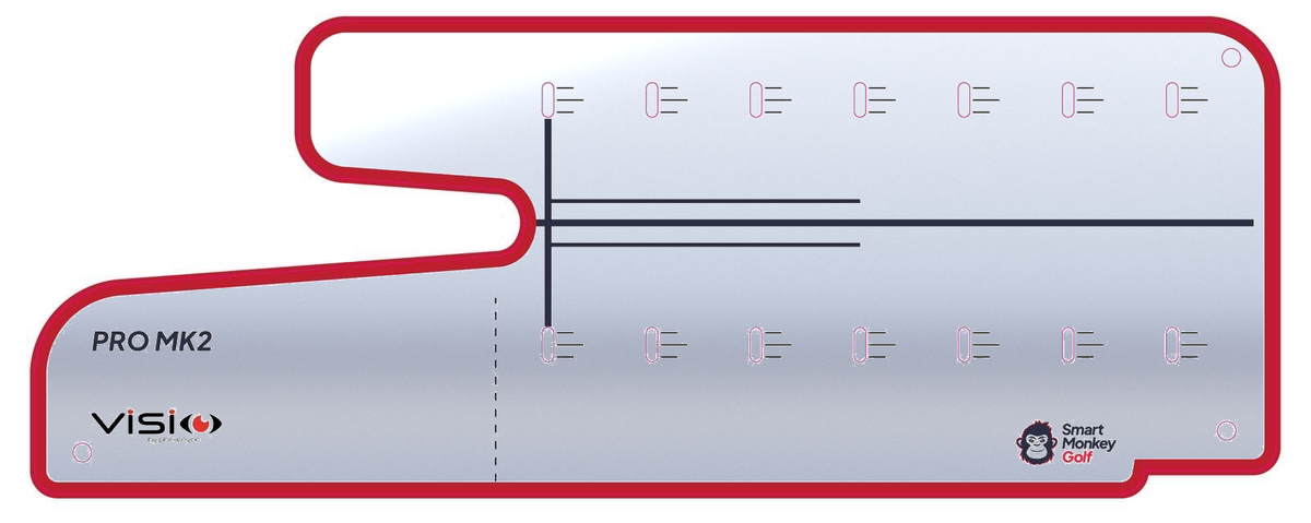Stance Mirror Pro top mirror in an alternative alignment line configuration