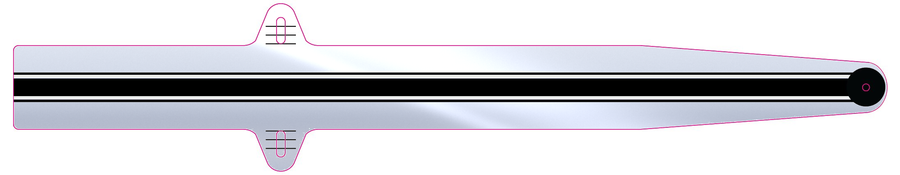 Aim Bar, a straight putting alignment bar for checking aim and start line