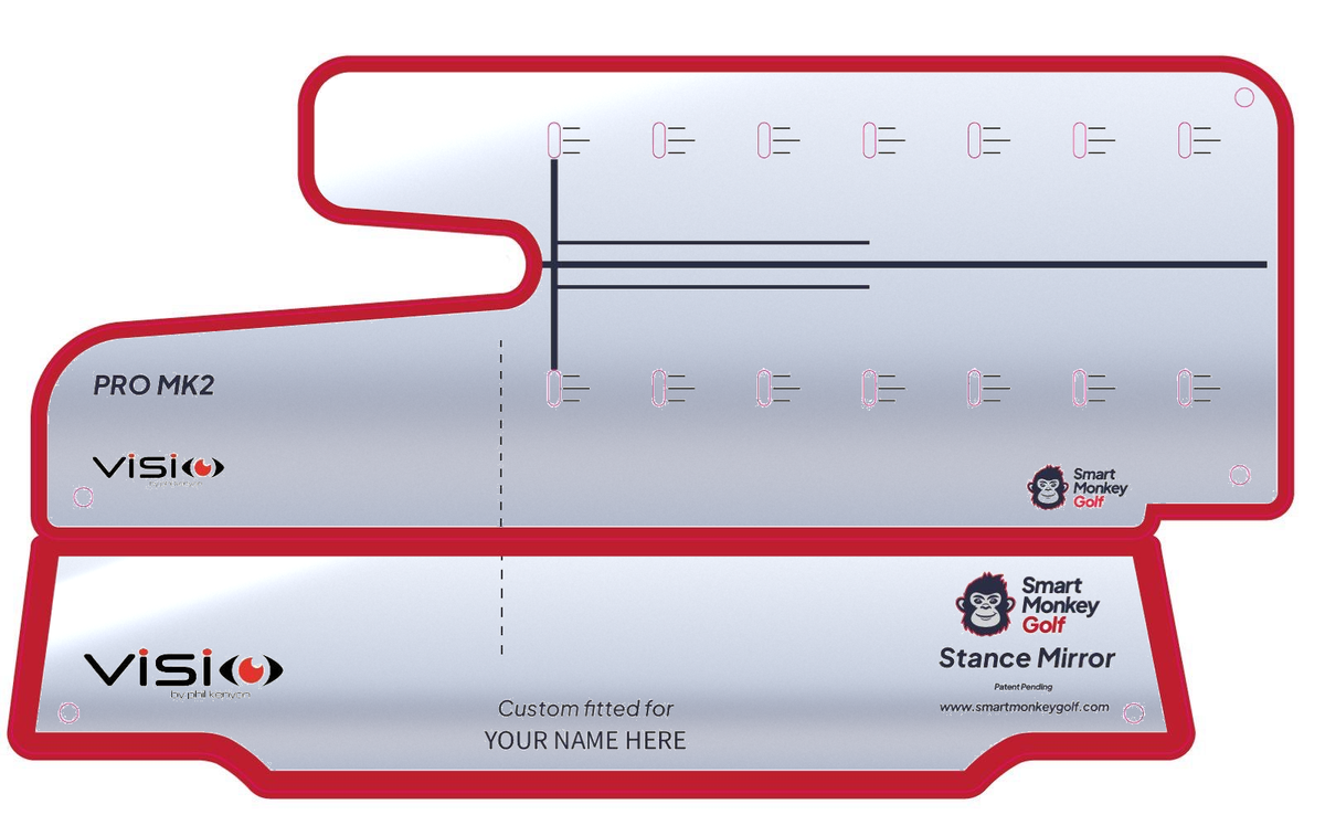 Stance Mirror Pro base mirror with an alternative alignment top mirror configuration